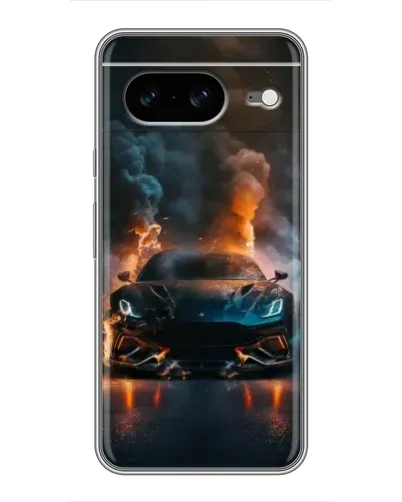 Чохол для Google Pixel 8 з картинкою «Lamborghini димна естетика»