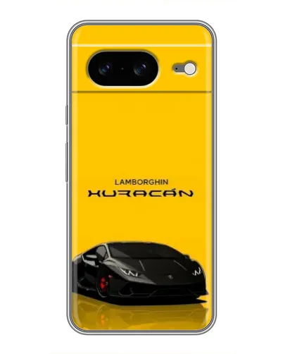 Чохол для Google Pixel 8 з картинкою «Lamborghini Huracan чорний»