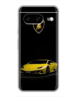 Чохол для Google Pixel 8 з картинкою «Lamborghini жовтий акцент»