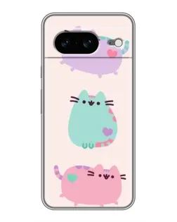 Чохол для Google Pixel 8 з картинкою «Pusheen тріо»