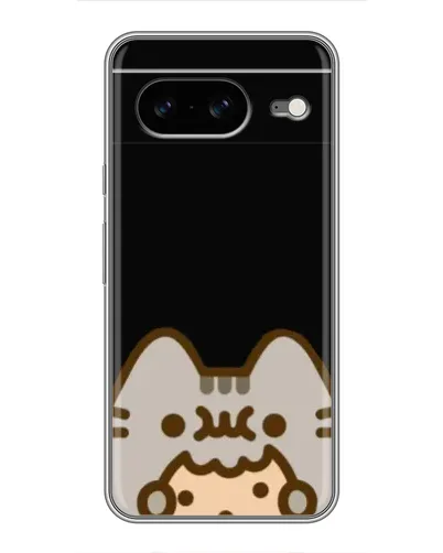 Чохол для Google Pixel 8 з картинкою «Пушин на чорному»
