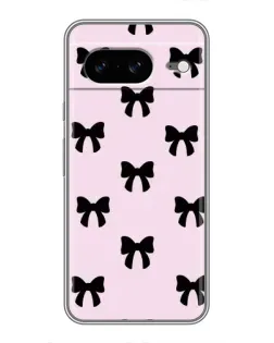 Чохол для Google Pixel 8 з картинкою «Чорні банти Coquette»