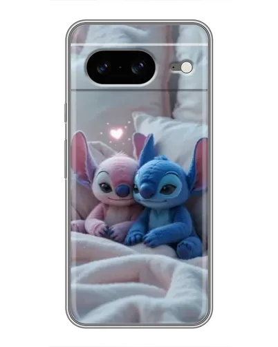 Чехол для Google Pixel 8 с картинкой «Плюшевые Стич Ангел»