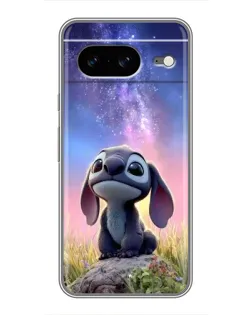 Чехол для Google Pixel 8 с картинкой «Стич на рассвете»