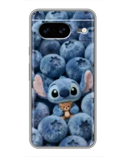 Чехол для Google Pixel 8 с картинкой «Стич и голубика»