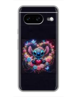 Чехол для Google Pixel 8 с картинкой «Stitch в цветах»