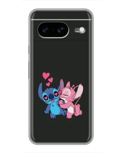 Чехол для Google Pixel 8 с картинкой «Анжел целует Стича»