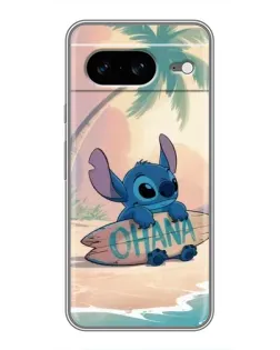 Чехол для Google Pixel 8 с картинкой «Стич на серфе»