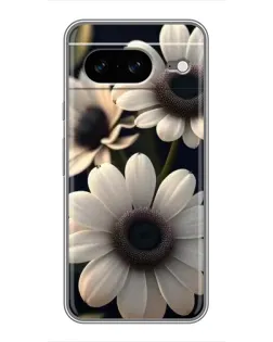 Чохол для Google Pixel 8 з картинкою «Білі маргаритки макро»