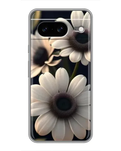 Чохол для Google Pixel 8 з картинкою «Білі маргаритки макро»