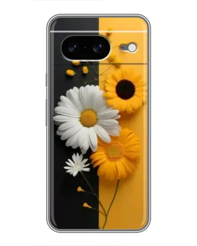 Чохол для Google Pixel 8 з картинкою «Соняшник та ромашка»