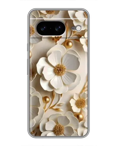 Чохол для Google Pixel 8 з картинкою «Білі паперові квіти»