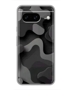 Чохол для Google Pixel 8 з картинкою «Темний абстрактний камуфляж»
