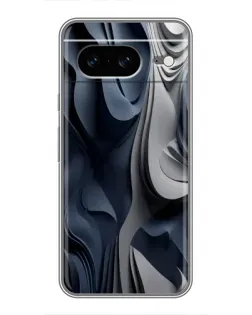 Чохол для Google Pixel 8 з картинкою «Об'ємні сині складки»