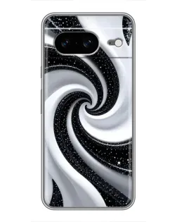 Чохол для Google Pixel 8 з картинкою «Чорно-біла спіраль»