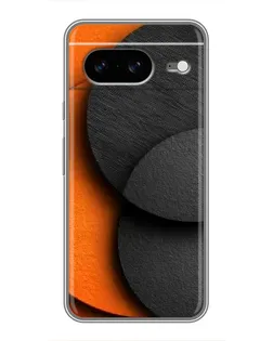 Чохол для Google Pixel 8 з картинкою «Геометрія помаранчевих кіл»