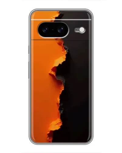 Чохол для Google Pixel 8 з картинкою «Помаранчевий розлом»