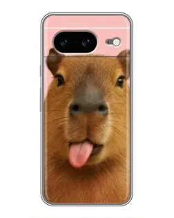 Чохол для Google Pixel 8 з картинкою «Капібара з язиком»