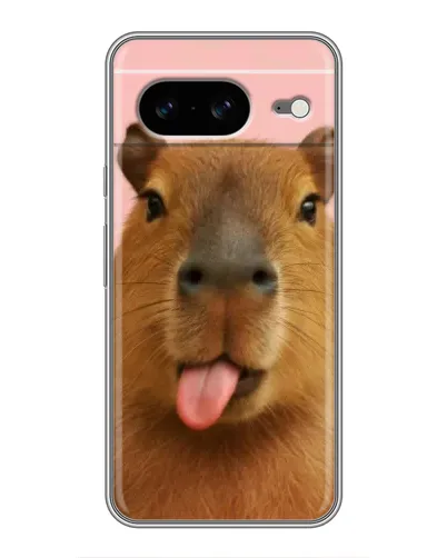 Чохол для Google Pixel 8 з картинкою «Капібара з язиком»