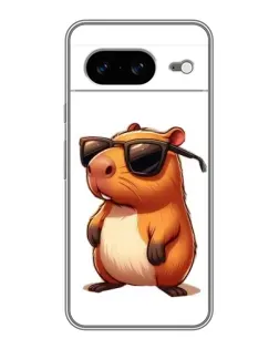 Чохол для Google Pixel 8 з картинкою «Капібара в окулярах»