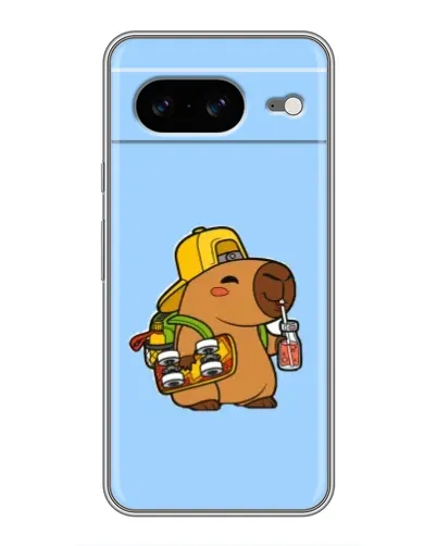Чохол для Google Pixel 8 з картинкою «Капібара на скейті»
