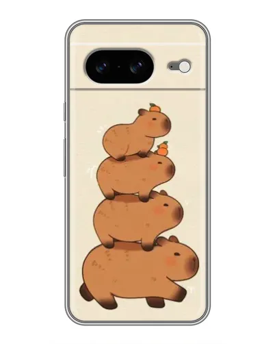 Чохол для Google Pixel 8 з картинкою «Вежа з капібар»