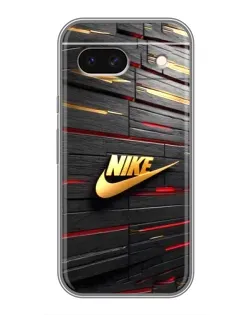 Чохол для Google Pixel 8A з картинкою «Золотий Nike на металі»