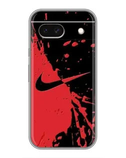 Чохол для Google Pixel 8A з картинкою «Червоні бризки Nike»