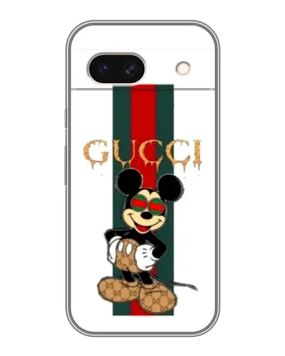 Чохол для Google Pixel 8A з картинкою «Міккі Маус Gucci — смуги»