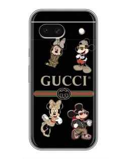 Чохол для Google Pixel 8A з картинкою «Gucci — герої Disney та монограма»