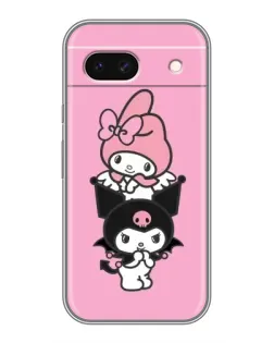 Чохол для Google Pixel 8A з картинкою «My Melody та Kuromi»