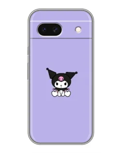 Чохол для Google Pixel 8A з картинкою «Kuromi — фіолетовий мінімалізм»