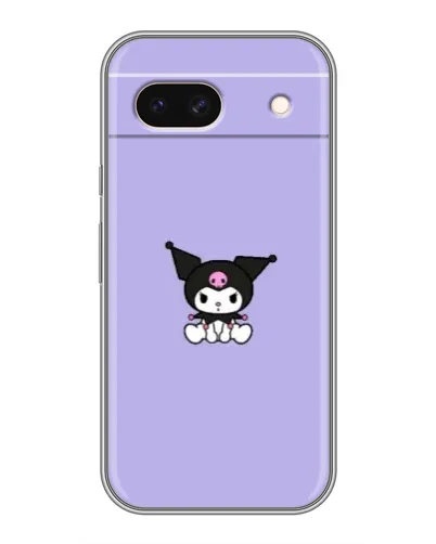 Чохол для Google Pixel 8A з картинкою «Kuromi — фіолетовий мінімалізм»