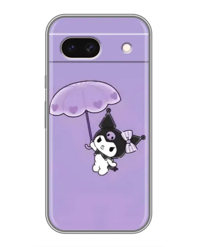Чохол для Google Pixel 8A з картинкою «Kuromi з парасолькою»