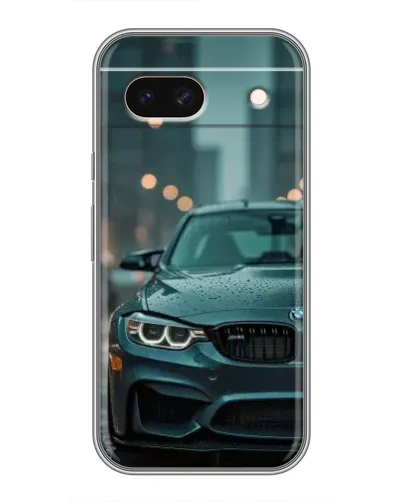 Чохол для Google Pixel 8A з картинкою «BMW у вогнях міста»