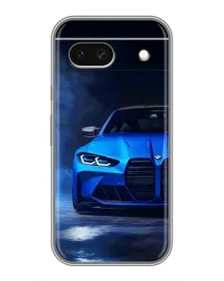 Чохол для Google Pixel 8A з картинкою «Блакитна BMW M4»