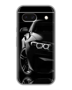 Чохол для Google Pixel 8A з картинкою «Чорна BMW — профіль»
