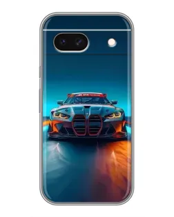 Чохол для Google Pixel 8A з картинкою «BMW — вогні неону»