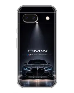 Чохол для Google Pixel 8A з картинкою «BMW крізь нічне місто»