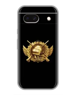 Чехол для Google Pixel 8A с картинкой «PUBG — оранжевый градиент»