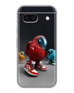 Чехол для Google Pixel 8A с картинкой «Among Us — 3D стиль»