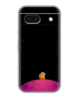 Чехол для Google Pixel 8A с картинкой «Одинокий герой на планете»