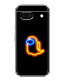 Чехол для Google Pixel 8A с картинкой «Among Us неоновое сияние»