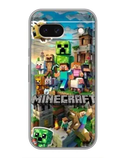 Чехол для Google Pixel 8A с картинкой «Замок Minecraft»