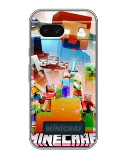 Чехол для Google Pixel 8A с картинкой «Minecraft герои игры»