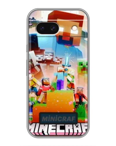 Чохол для Google Pixel 8A з картинкою «Minecraft герої гри»