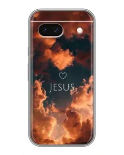 Чехол для Google Pixel 8A с картинкой «Сияние Имени Jesus»