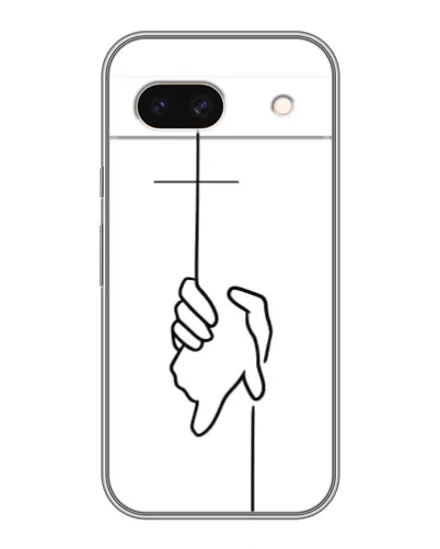 Чехол для Google Pixel 8A с картинкой «Рука держит»