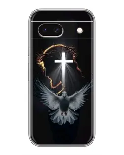 Чехол для Google Pixel 8A с картинкой «Голубь и Свет»