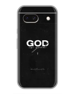 Чехол для Google Pixel 8A с картинкой «GOD — Бог над всем»